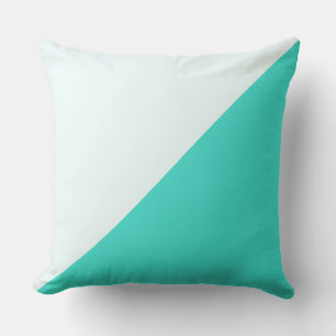 Turquoise & Azure mist Solid Color Background Kussen