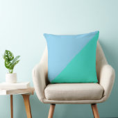 Turquoise & Baby blue Solid Color Kussen (Stoel)