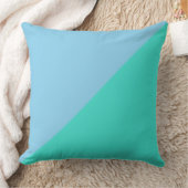 Turquoise & Baby blue Solid Color Kussen (Deken)
