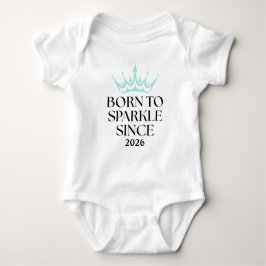 Turquoise Baby & Co. Baby Born To Sparkle Romper
