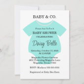 Turquoise Baby & Co. Baby Shower Brunch Kaart (Voorkant)