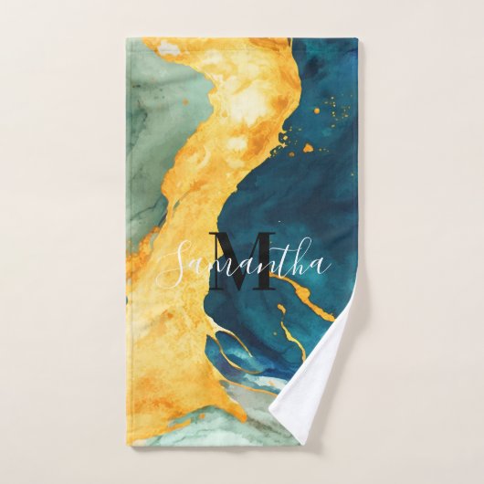 Turquoise Bad Handdoek (Handdoek)