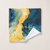 Turquoise Bad Handdoek (Wasdoekje)