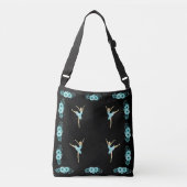 Turquoise Ballerina Crossbody Tas (Voorkant)