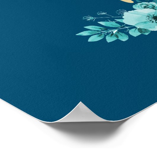 Turquoise Ballerina Poster (Hoek)