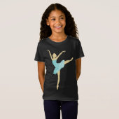 Turquoise Ballerina T-shirt (Voorkant volledig)