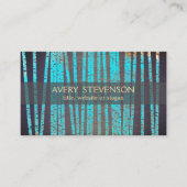 Turquoise Bamboo Natural and Holistic Health Wood Visitekaartje (Voorkant)