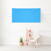 Turquoise banner voor wand- of displaygebruik (Insitu)