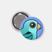 Turquoise Barred Parakeet Magneet (Voorkant / Achterkant)