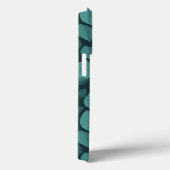 Turquoise Basil Leaves Herb Plant Pattern Case-Mate iPhone Case (Achterkant / Rechts)