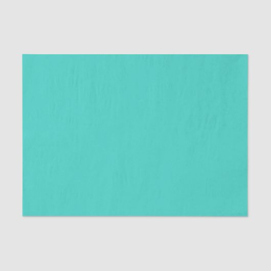 Turquoise Bay Aqua Solid Color Tissuepapier (Voorkant)