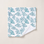 Turquoise Beach Coral Reefs Patronen Bad Handdoek (Wasdoekje)