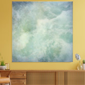 Turquoise Beach Ocean Zee Water Seafoam Canvas Afdruk (Insitu (Woonkamer))