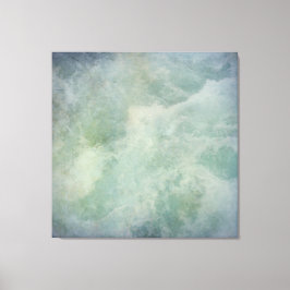 Turquoise Beach Ocean Zee Water Seafoam Canvas Afdruk
