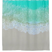 Turquoise Beach Wave Shower Curtain Douchegordijn (Voorkant)
