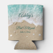 Turquoise Beach Waves Bat Mitzvah Cooler (Achterkant)