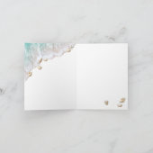 Turquoise Beach Waves Bat Mitzvah Hartelijk dank Kaart (Binnen)