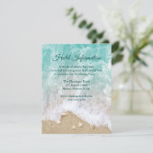 Turquoise Beach Waves Bat Mitzvah Hotel Info Kaart (Staand voorkant)