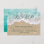 Turquoise Beach Waves Bat Mitzvah RSVP (Voorkant / Achterkant)
