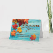 Turquoise Bedankt Groet (Voorkant)