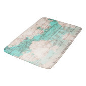 Turquoise Beige Bath Mat (Gekanteld)