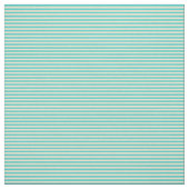 Turquoise & Beige Colored Lines/Stripes Pattern Stof (Swatch)