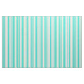 Turquoise & Beige Colored Lines/Stripes Pattern Stof (Fat Quarter)