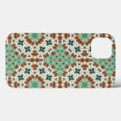 Turquoise beige kleurrijke caleidoscoop ornament Case-Mate iPhone case (Achterkant (horizontaal))