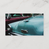 Turquoise Bel Air Border Visitekaartje (Achterkant)