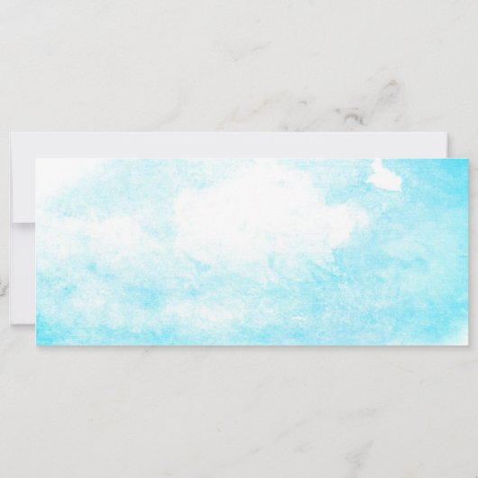 turquoise bestemming trouwkaarten uitnodigingen (Achterkant)