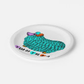 Turquoise Big Ram Chinese Zodiac paper bord (Gekanteld)