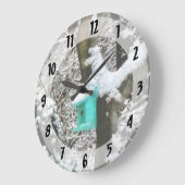 Turquoise Birdhouse in Winter Grote Klok (Hoek)