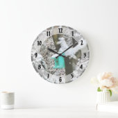Turquoise Birdhouse in Winter Grote Klok (Huis)