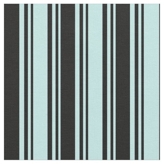 Turquoise & Black Colored Lined/Striped Pattern Stof (Close Up)