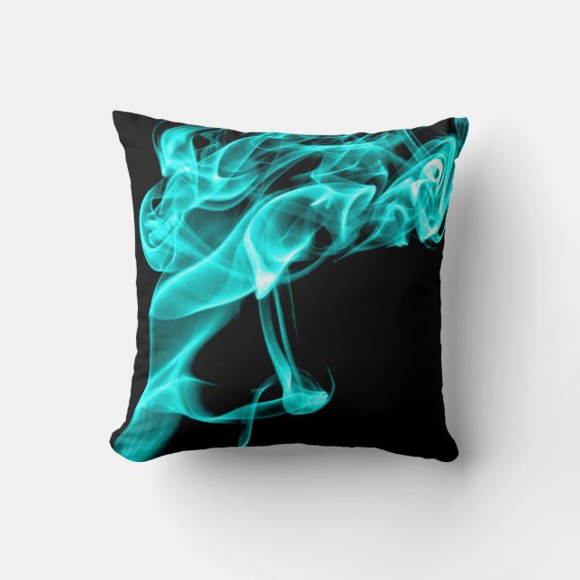 Turquoise Black Modern Design Pillow-kussen Kussen (Voorkant)
