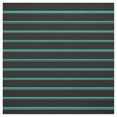Turquoise & Black Stripes Pattern Stof (Swatch)