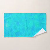 Turquoise Blau Abstract Patroon Bad Handdoek (Handdoek)