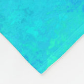 Turquoise Blau Abstract Patroon Fleece Deken (Hoek)