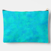 Turquoise Blau Abstract Patroon Groot Etui (Achterkant)