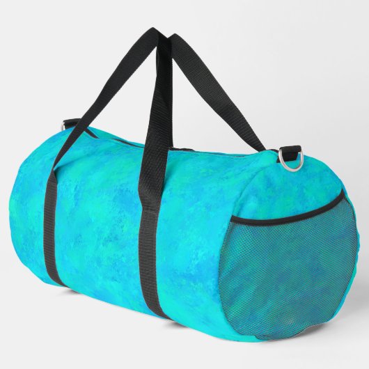 Turquoise Blau Abstract Patroon Groot Plunjezak (Rechterhoek)