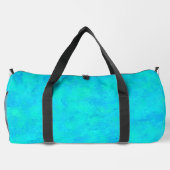 Turquoise Blau Abstract Patroon Groot Plunjezak (Achterkant)
