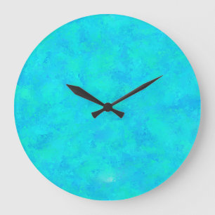 Turquoise Blau Abstract Patroon Grote Klok