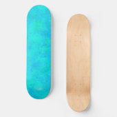 Turquoise Blau Abstract Patroon Persoonlijk Skateboard (Voorkant)