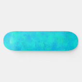 Turquoise Blau Abstract Patroon Persoonlijk Skateboard (Horizontaal)