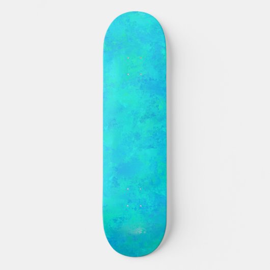 Turquoise Blau Abstract Patroon Persoonlijk Skateboard (Voorkant)