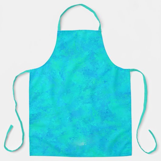 Turquoise Blau Abstract Patroon Schort (Voorkant)