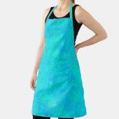 Turquoise Blau Abstract Patroon Schort (Insitu)
