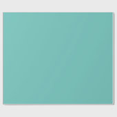 Turquoise Blau Effen Cadeaupapier (Vlak)