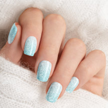 Turquoise Blau Ombre Glam Glitter