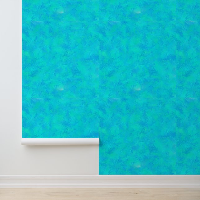 turquoise blauw Abstract patroon Behang (Applicatie)